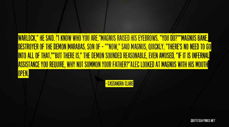 Warlock Quotes By Cassandra Clare