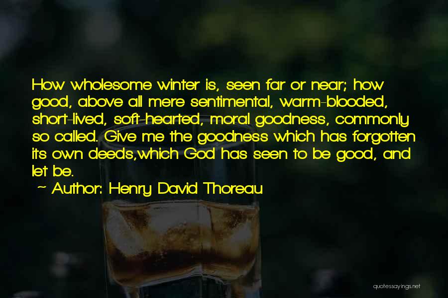 Warm Hearted Quotes By Henry David Thoreau