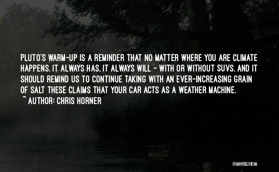 Warm Weather Quotes By Chris Horner