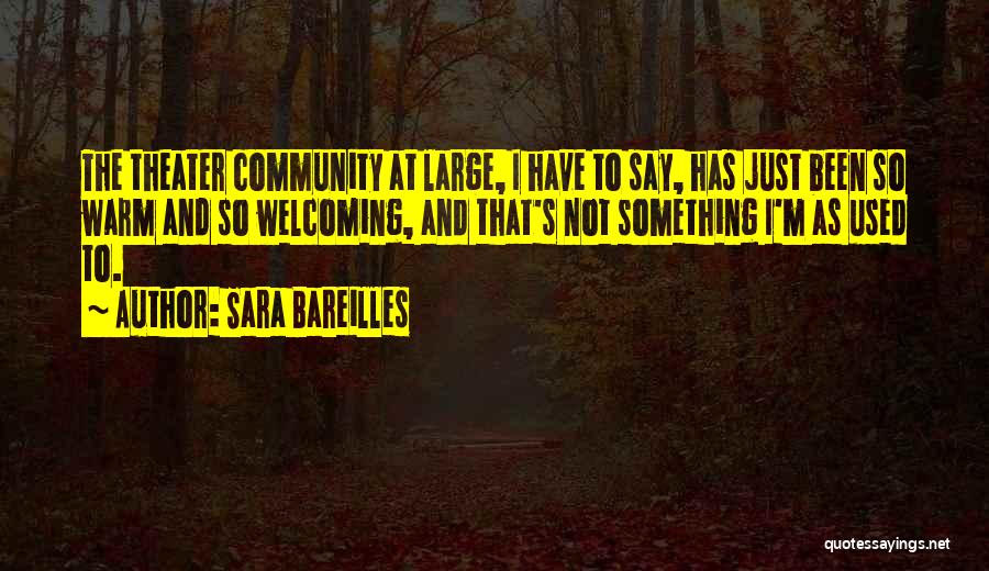 Warm Welcome Quotes By Sara Bareilles