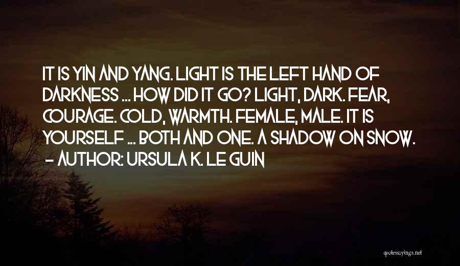 Warmth And Cold Quotes By Ursula K. Le Guin