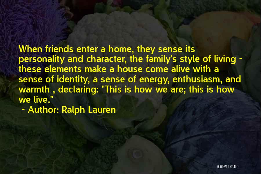 Warmth And Family Quotes By Ralph Lauren