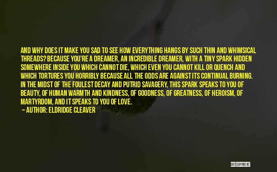 Warmth And Kindness Quotes By Eldridge Cleaver