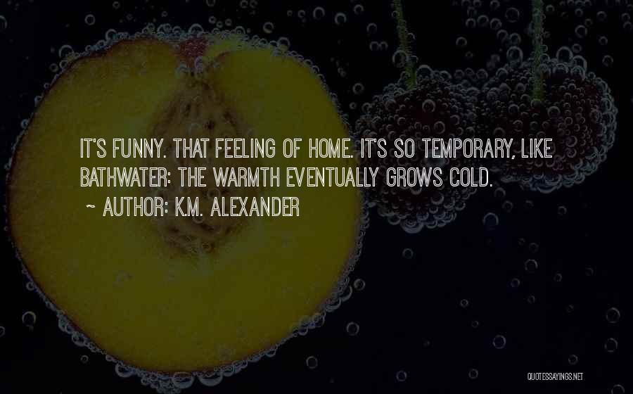 Warmth Feeling Quotes By K.M. Alexander