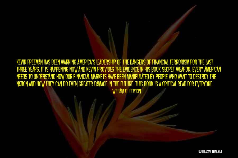 Warning People Quotes By William G. Boykin Warning People Quotes By William G. Boykin