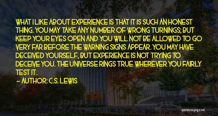 Warning Signs Quotes By C.S. Lewis