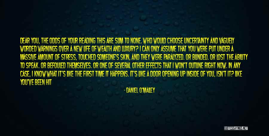 Warnings In Life Quotes By Daniel O'Malley