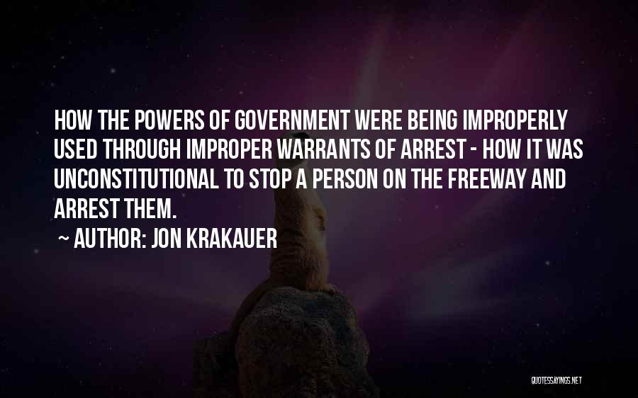 Warrants Quotes By Jon Krakauer