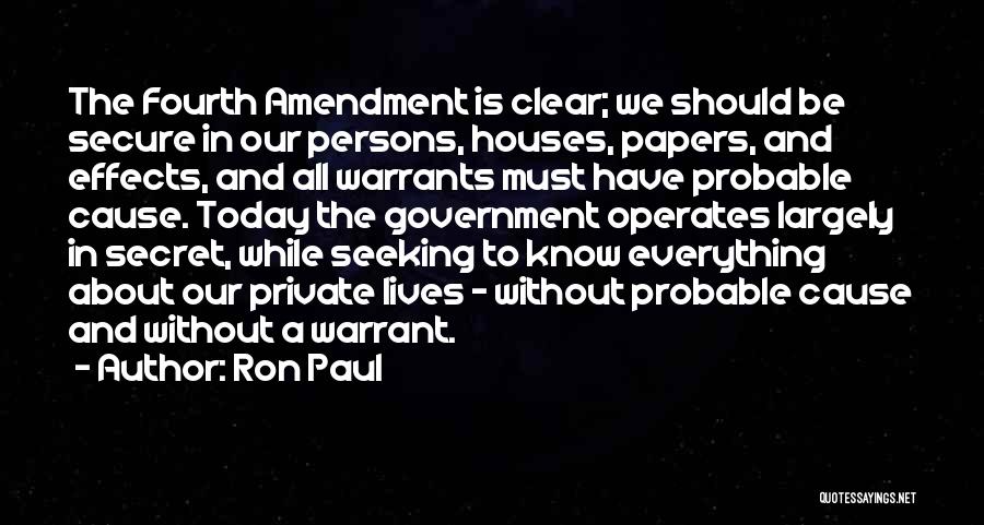 Warrants Quotes By Ron Paul