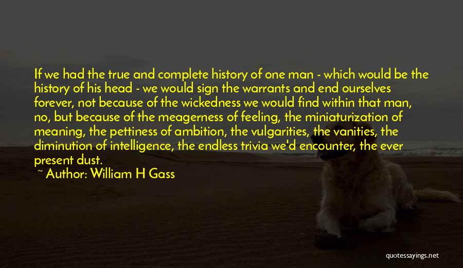 Warrants Quotes By William H Gass