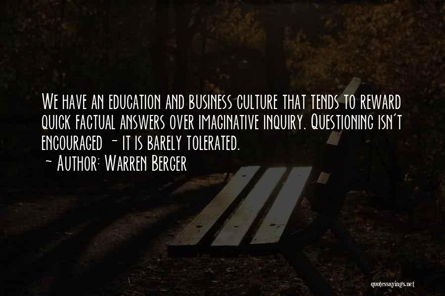 Warren Berger Quotes 135558