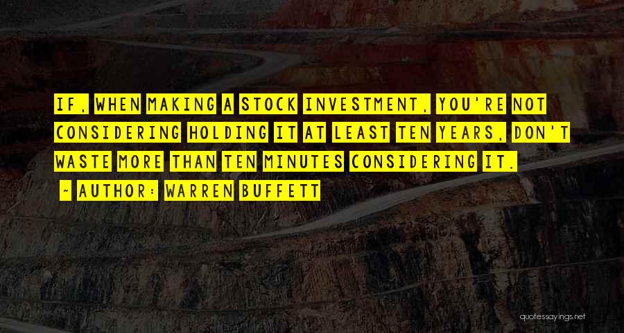 Warren Buffett Stock Quotes By Warren Buffett