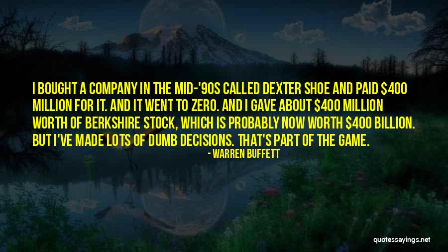 Warren Buffett Stock Quotes By Warren Buffett