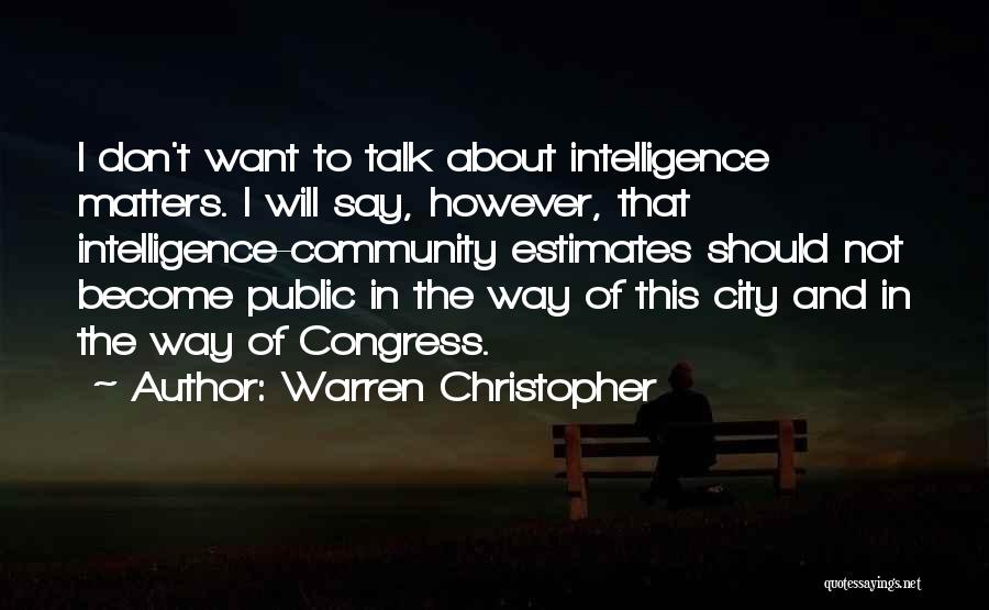 Warren Christopher Quotes 113557