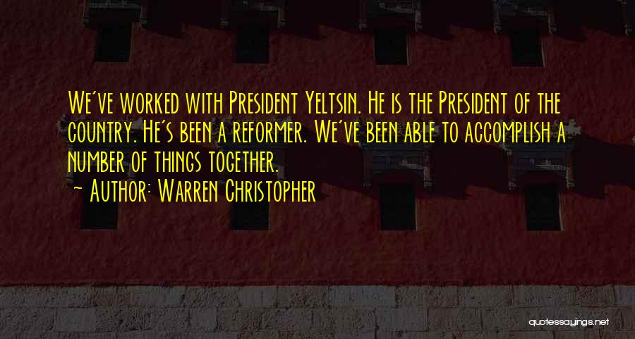 Warren Christopher Quotes 1581480