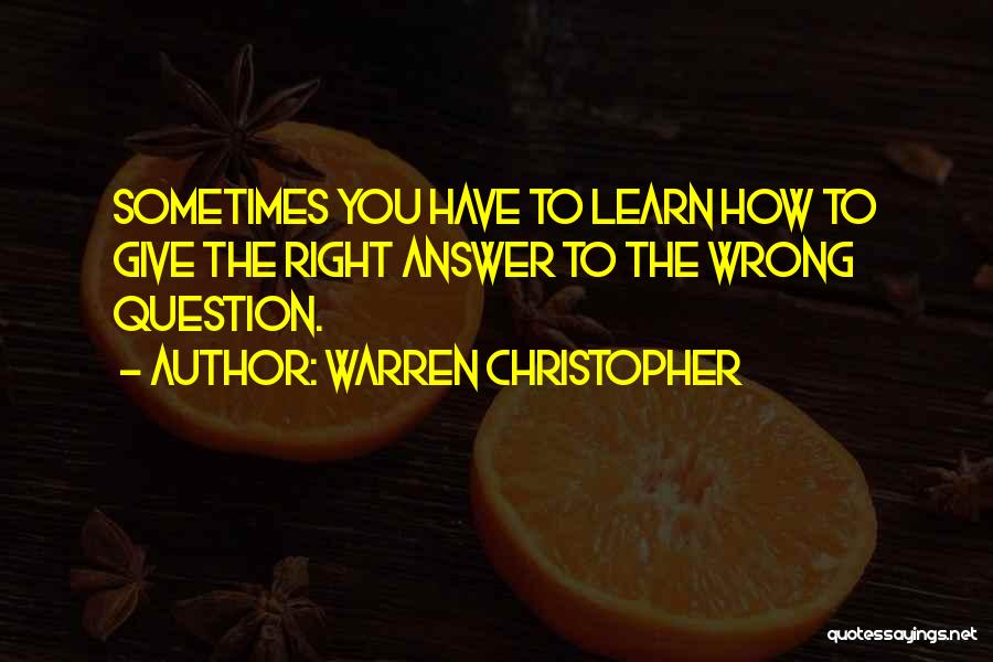 Warren Christopher Quotes 302706