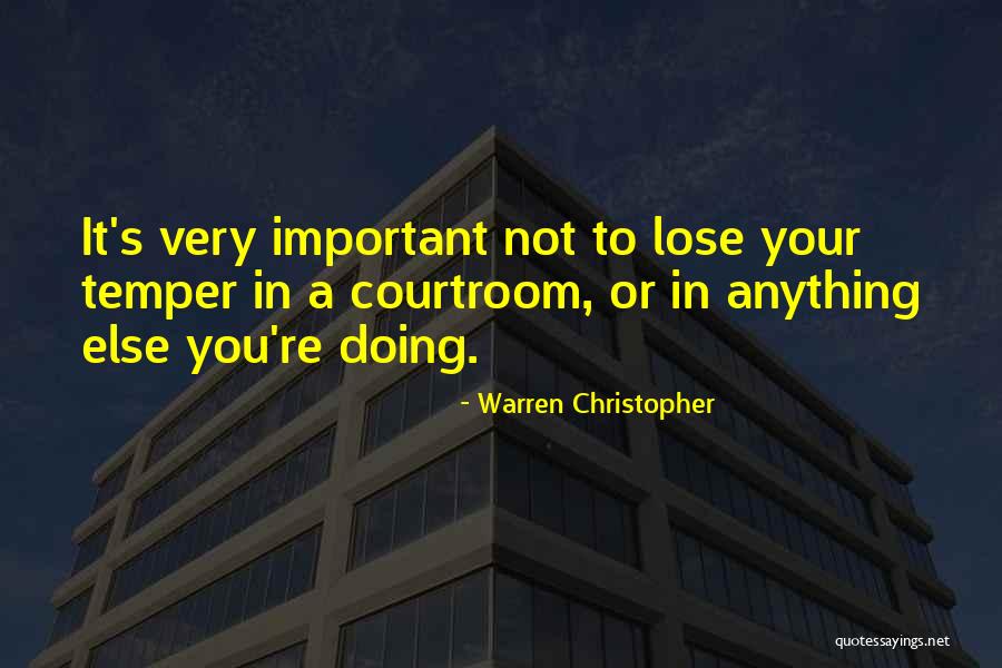 Warren Christopher Quotes 460622