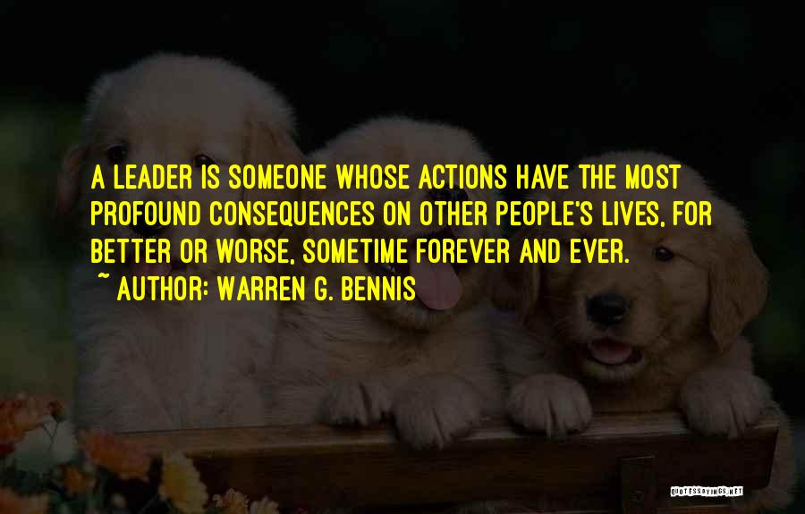 Warren G. Bennis Quotes 1170697