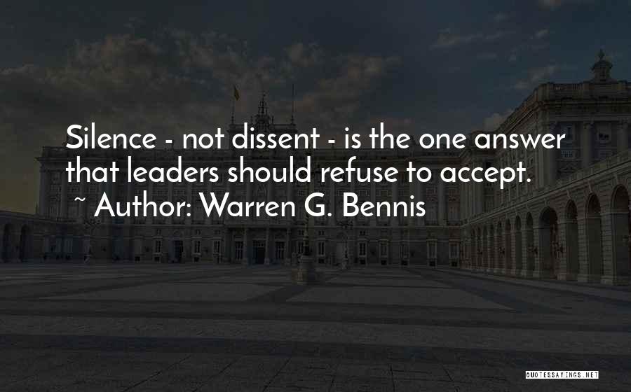 Warren G. Bennis Quotes 231812