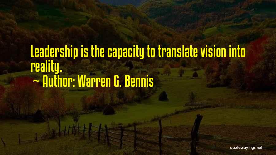 Warren G. Bennis Quotes 834347