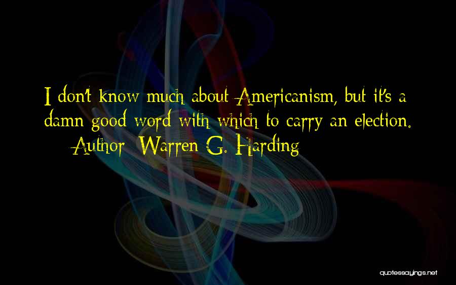 Warren G. Harding Quotes 199048