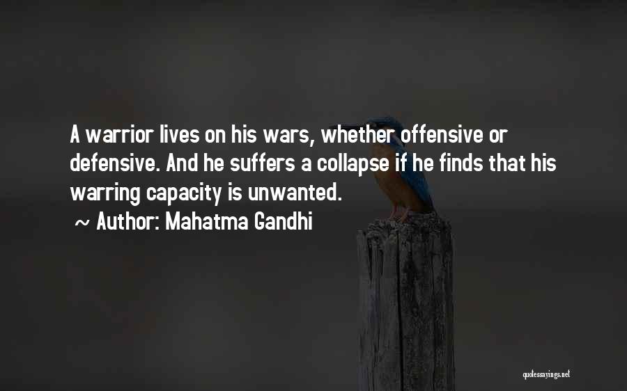 Warring Quotes By Mahatma Gandhi