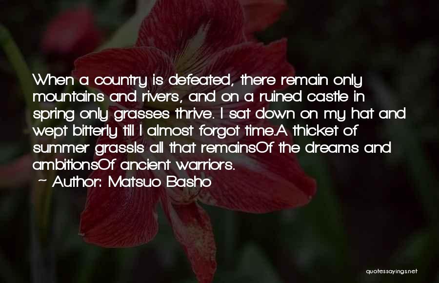 Warriors Death Quotes By Matsuo Basho