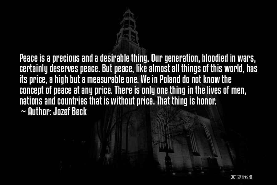 Wars And Peace Quotes By Jozef Beck