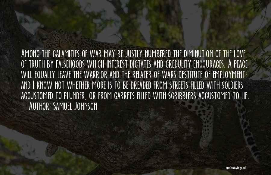 Wars And Peace Quotes By Samuel Johnson
