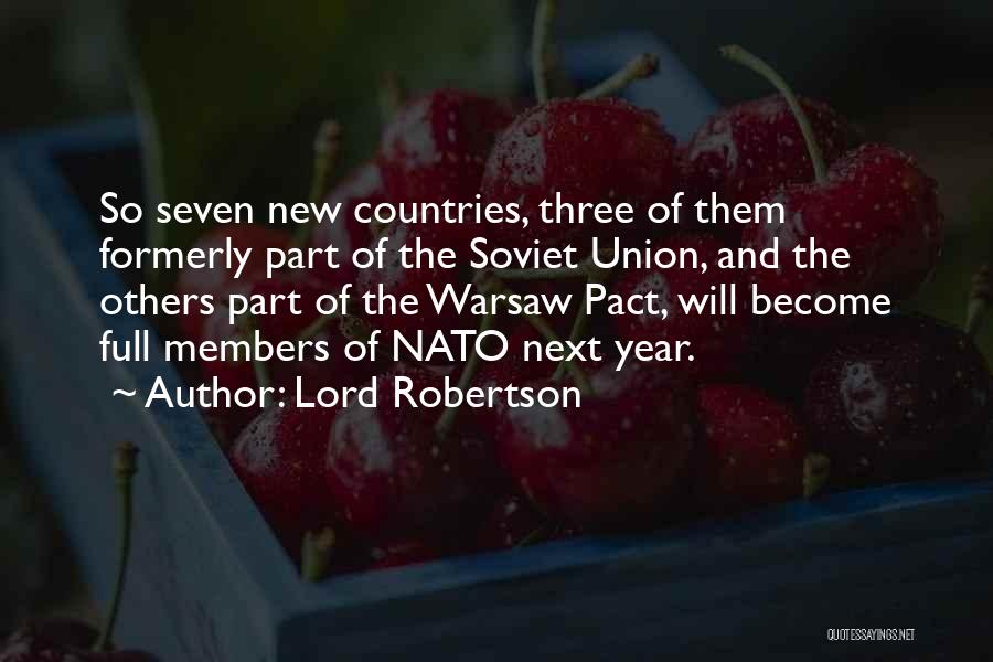 Warsaw Quotes By Lord Robertson