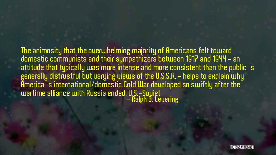 Wartime Quotes By Ralph B. Levering Wartime Quotes By Ralph B. Levering