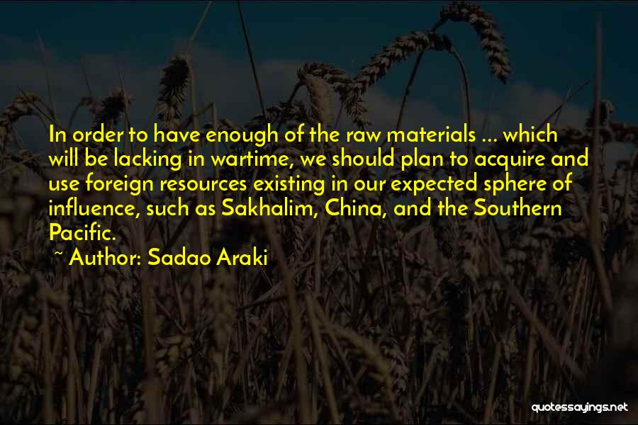 Wartime Quotes By Sadao Araki