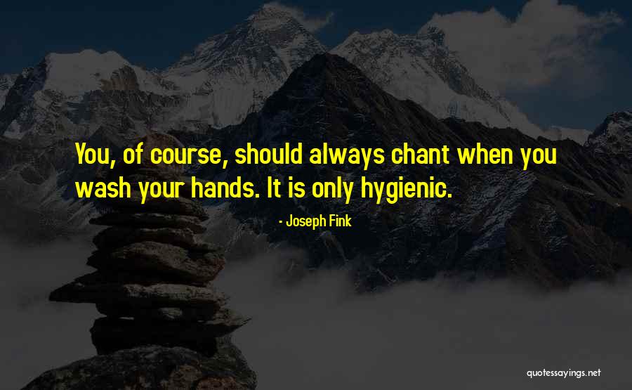 Wash Your Hands Quotes By Joseph Fink Wash Your Hands Quotes By Joseph Fink