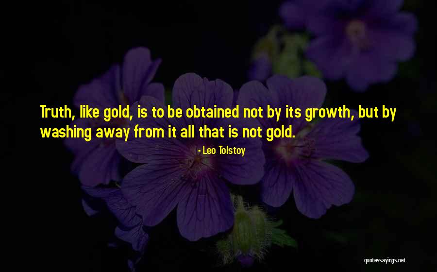 Washing Away Quotes By Leo Tolstoy
