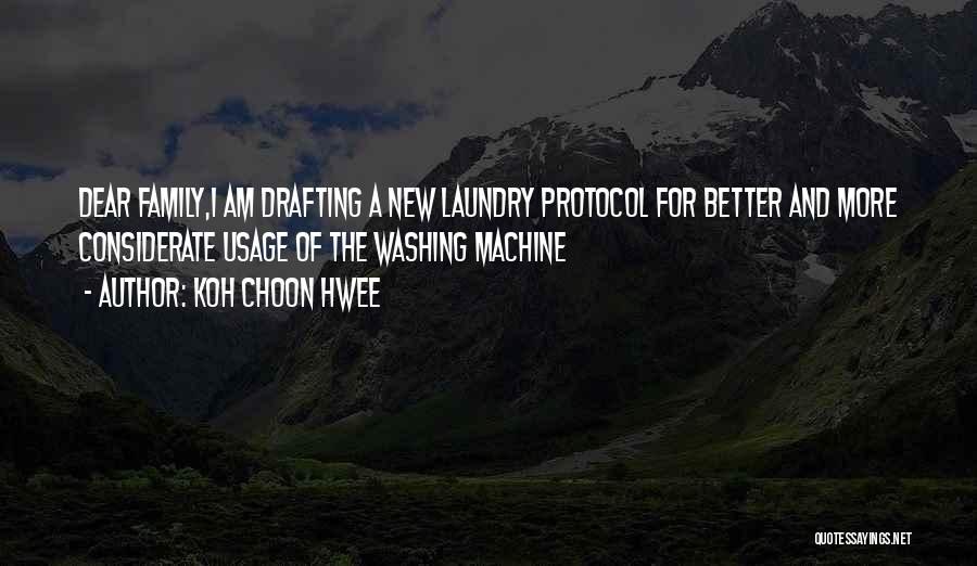 Washing Machine Quotes By Koh Choon Hwee