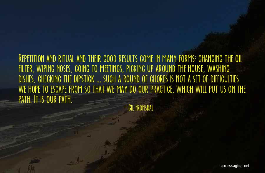 Washing Up Quotes By Gil Fronsdal Washing Up Quotes By Gil Fronsdal