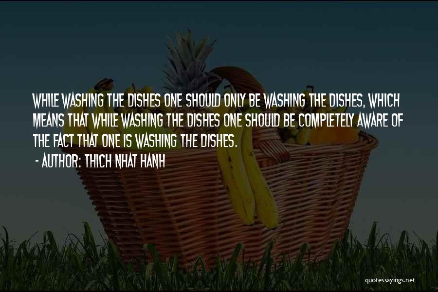 Washing Your Own Dishes Quotes By Thich Nhat Hanh