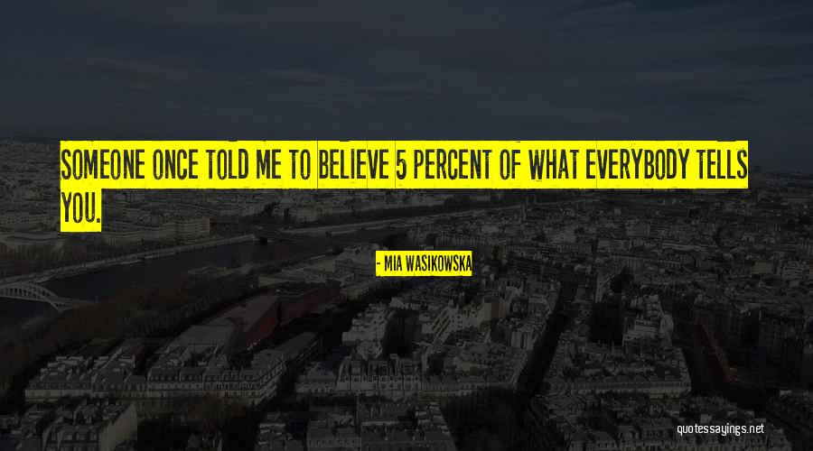 Wasikowska Mia Quotes By Mia Wasikowska Wasikowska Mia Quotes By Mia Wasikowska