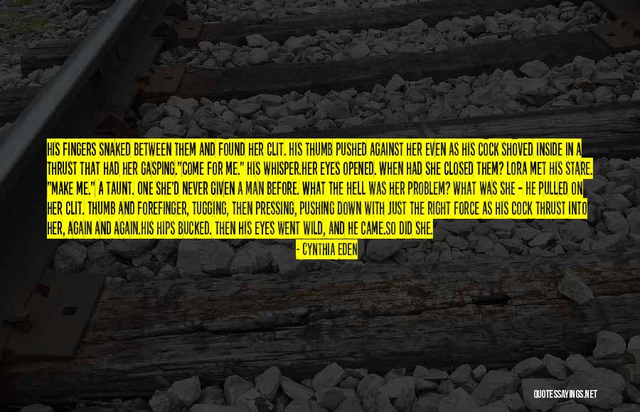 Wassmann Zug Quotes By Cynthia Eden Wassmann Zug Quotes By Cynthia Eden