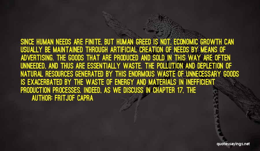 Waste Materials Quotes By Fritjof Capra