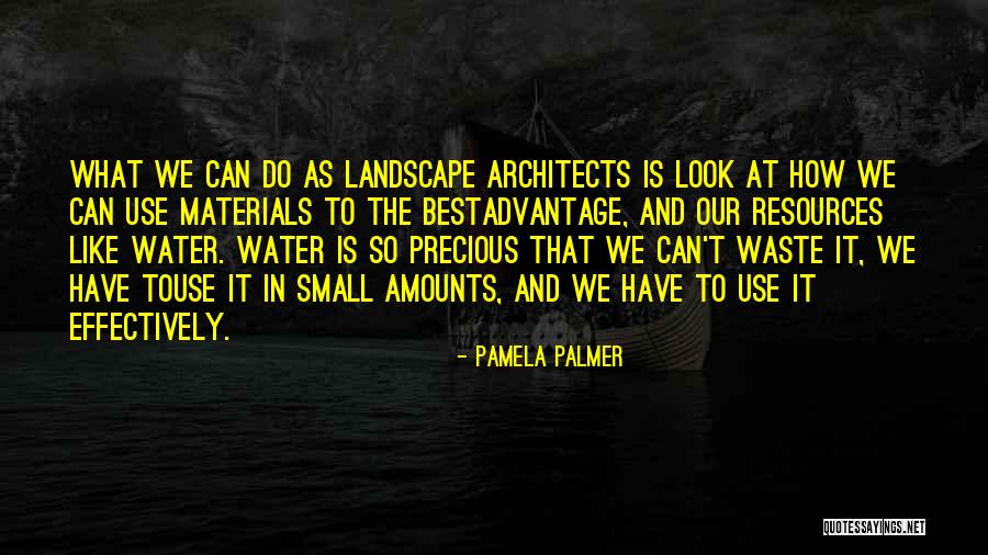 Waste Materials Quotes By Pamela Palmer