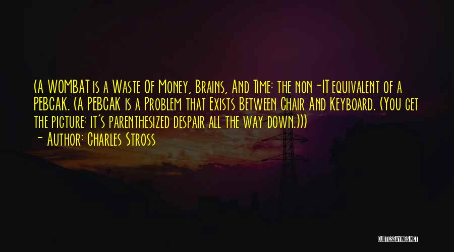 Waste Of Time Picture Quotes By Charles Stross