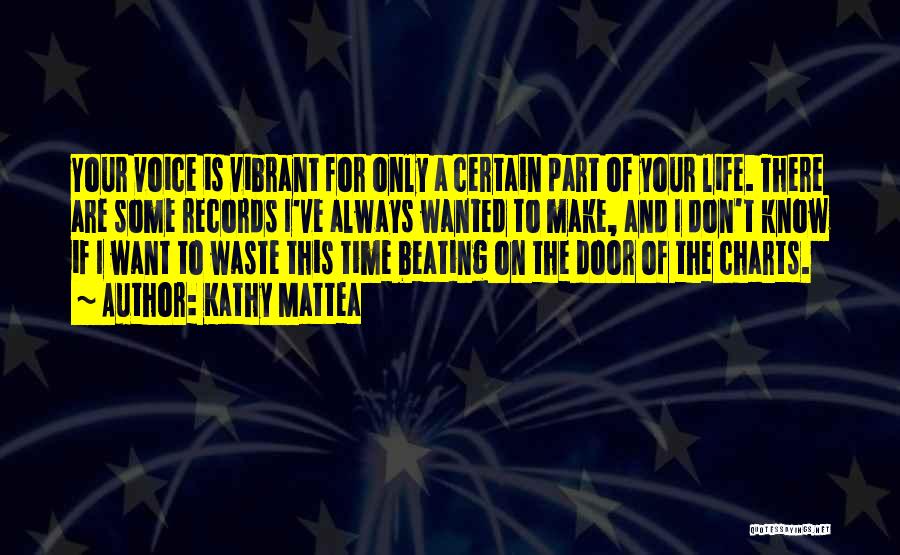 Waste Of Your Time Quotes By Kathy Mattea