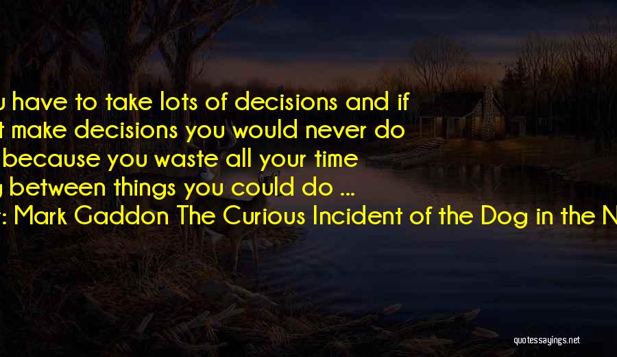 Waste Of Your Time Quotes By Mark Gaddon The Curious Incident Of The Dog In The Night-Time