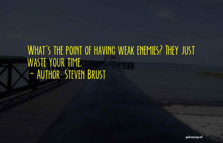 Waste Of Your Time Quotes By Steven Brust