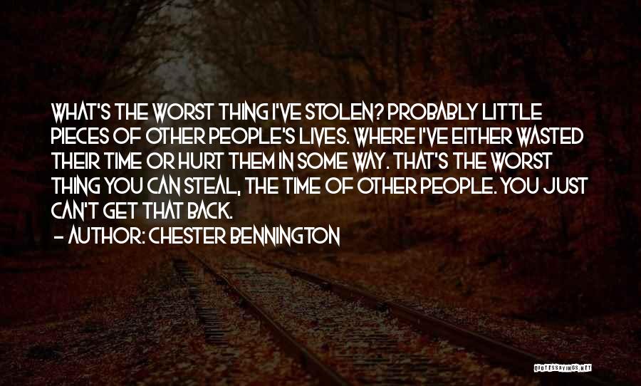 Wasted Relationships Quotes By Chester Bennington