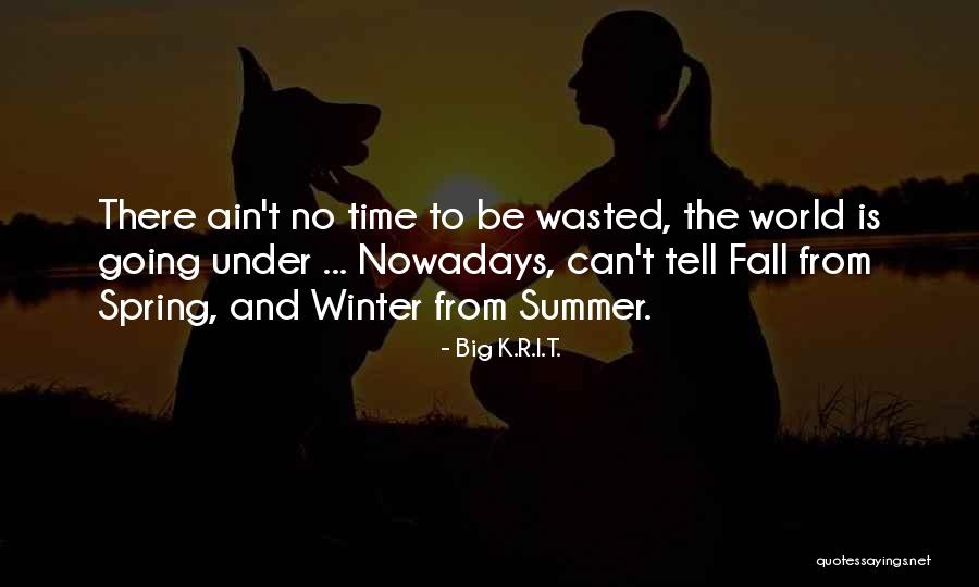 Wasted Summer Quotes By Big K.R.I.T. Wasted Summer Quotes By Big K.R.I.T.