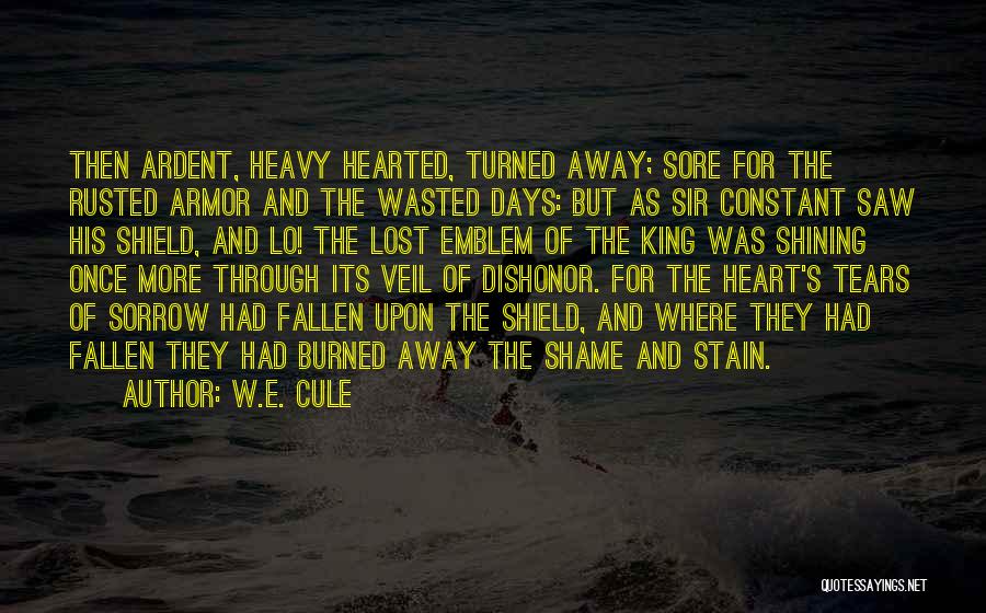 Wasted Tears Quotes By W.E. Cule