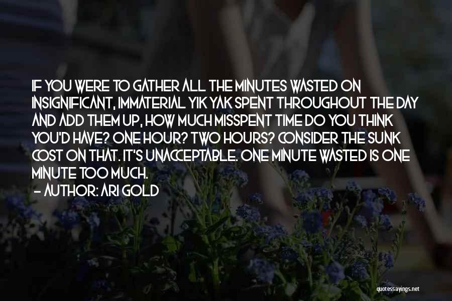 Wasted Too Much Time Quotes By Ari Gold