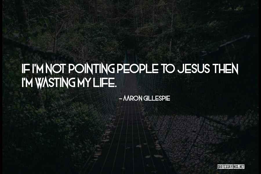 Wasting Life Quotes By Aaron Gillespie Wasting Life Quotes By Aaron Gillespie